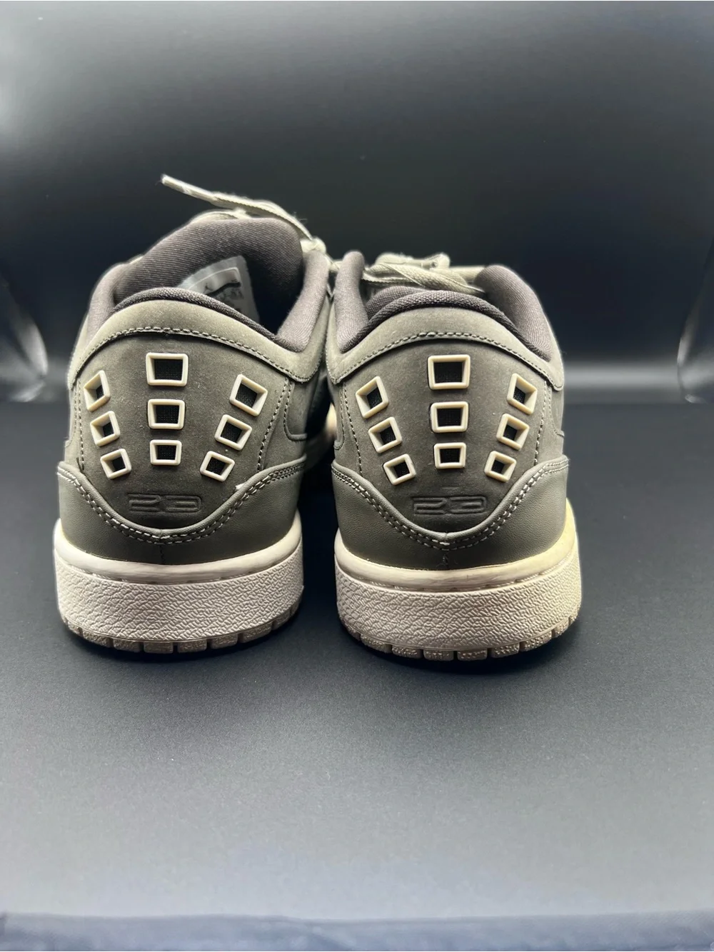 Jordan Men’s Low-Top Athletic Sneakers in Olive and Beige